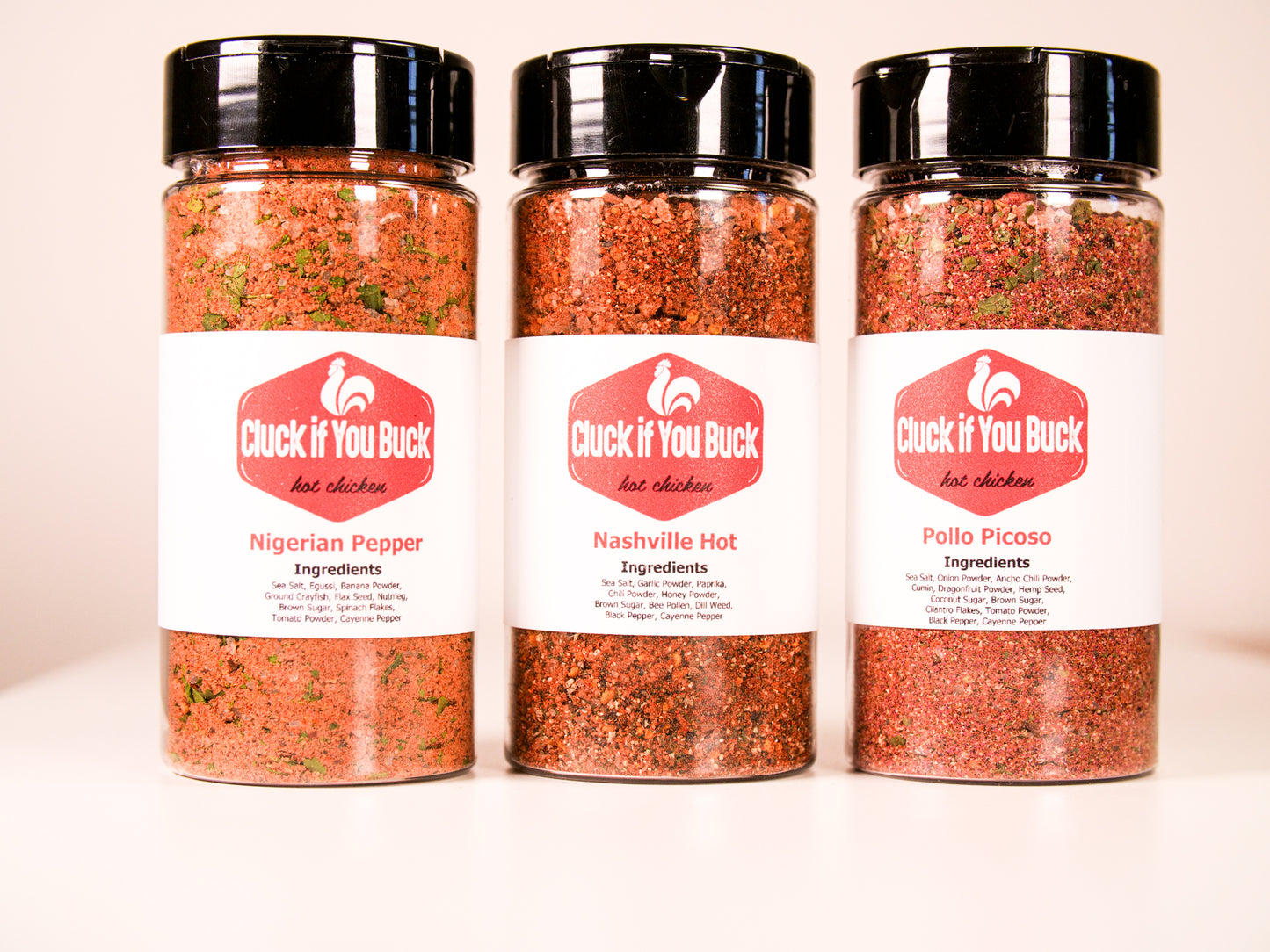Cluck If You Buck - Pollo Picoso - Sweet Heat Sea Salt, All-Purpose Chicken, Rib, Brisket, Greens, Tofu, Pork BBQ Rubs and Spices for Frying, Smoking and Grilling - No MSG, Gluten Free